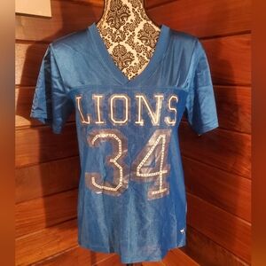 Victoria's Secret Pink Detroit lions Jersey shirt Small